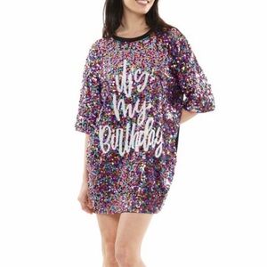 Multicolor Sequin Birthday Dress